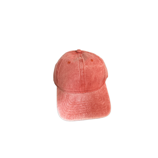 Acid wash Rust color baseball hat